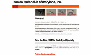 Bostonterrierclubofmd.org thumbnail