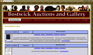 Bostwicksupcomingauctions.blogspot.com thumbnail