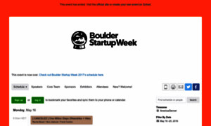Boulderstartupweek2016.sched.org thumbnail