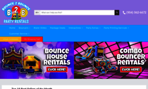 Bounce2bouncepartyrentals.com thumbnail