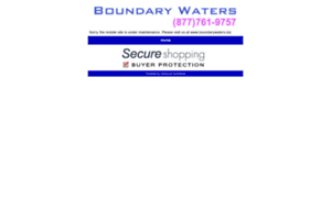 Boundarywaters.biz thumbnail