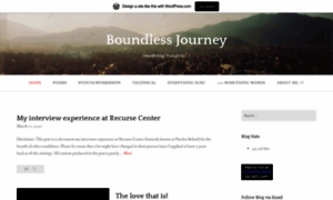 Boundlessjourney.wordpress.com thumbnail