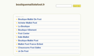 Boutiquemaillotsfoot.fr thumbnail