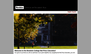 Bowdoin.studentaidcalculator.com thumbnail