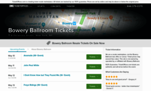 Boweryballroom.ticketoffices.com thumbnail