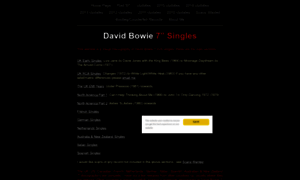 Bowie-singles.com thumbnail