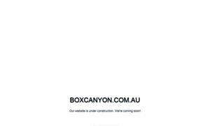 Boxcanyon.com.au thumbnail