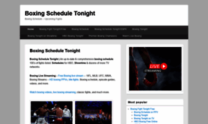 Boxing-schedule-tonight.com thumbnail