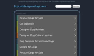 Boycottdesignerdogs.com thumbnail