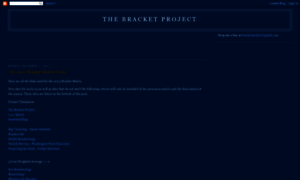 Bracketproject.blogspot.com thumbnail