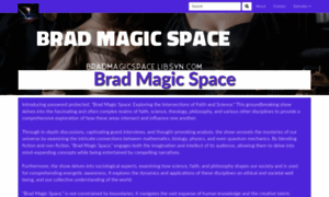 Bradmagicspace.libsyn.com thumbnail