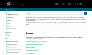 Bradscholars.brad.ac.uk thumbnail