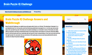 Brainpuzzleiqchallenge.com thumbnail