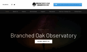 Branchedoakobservatory.com thumbnail