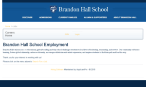 Brandonhall.applicantpro.com thumbnail