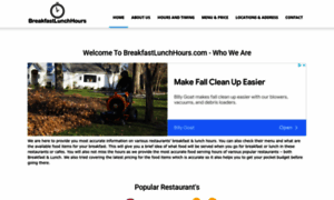 Breakfastlunchhours.com thumbnail