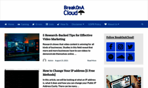 Breakonacloud.com thumbnail