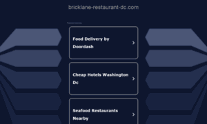 Bricklane-restaurant-dc.com thumbnail