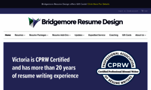 Bridgemoreresumedesign.com thumbnail