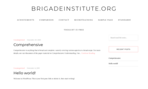 Brigadeinstitute.org thumbnail
