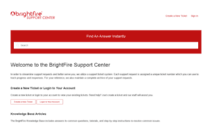 Brightfiresupport.com thumbnail