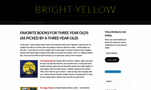 Brightyellowblog.wordpress.com thumbnail