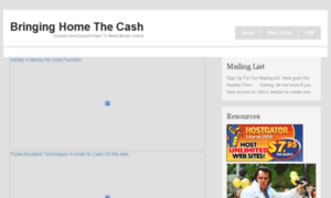 Bringinghomethecash.com thumbnail