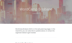 Brisbane.wordcamp.org thumbnail