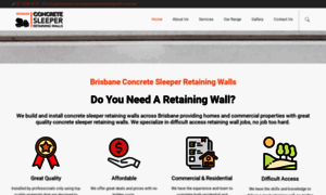 Brisbaneconcretesleeperretainingwalls.com.au thumbnail