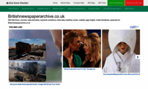 Britishnewspaperarchive.co.uk.sitescorechecker.com thumbnail