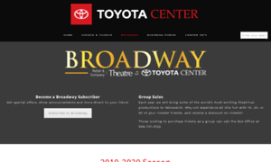 Broadwayatthetoyotacenter.com thumbnail