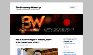 Broadwaywarmup.wordpress.com thumbnail