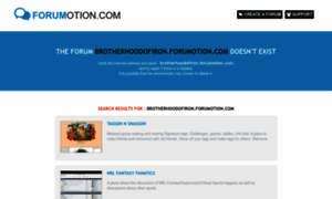 Brotherhoodofiron.forumotion.com thumbnail