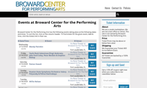Broward.center-tickets.net thumbnail
