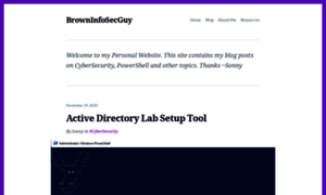 Browninfosecguy.com thumbnail