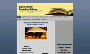 Bryancountygenealogylibrary.org thumbnail