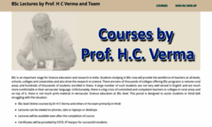 Bsc.hcverma.in thumbnail