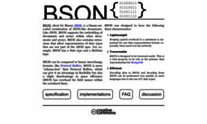 Bsonspec.org thumbnail