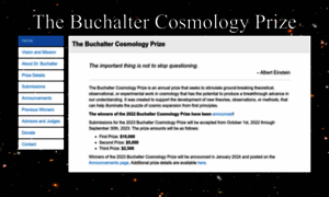 Buchaltercosmologyprize.org thumbnail