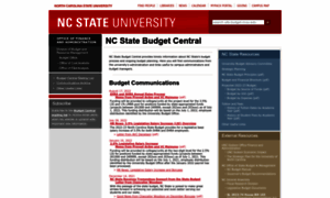 Budget.ncsu.edu thumbnail