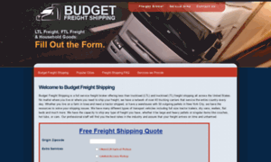 Budgetfreightshipping.com thumbnail