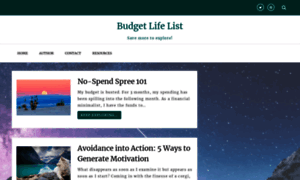 Budgetlifelist.com thumbnail