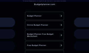 Budgetplanner.com thumbnail