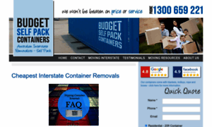 Budgetselfpackcontainers.com.au thumbnail