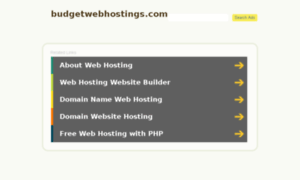 Budgetwebhostings.com thumbnail