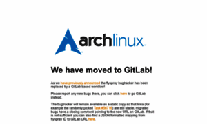 Bugs.archlinux.org thumbnail