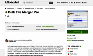 Bulk-file-merger-pro.findmysoft.com thumbnail