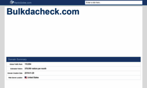 Bulkdacheck.com.rankglobe.com thumbnail