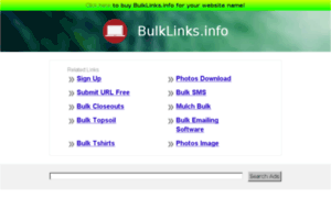 Bulklinks.info thumbnail