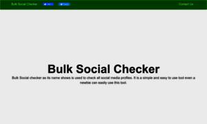 Bulksocialchecker.com thumbnail